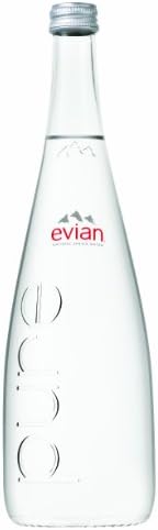 Evian Natural Mineral Water, 25.4 oz Glass Bottle (Pack of 3 Total of 76.2)