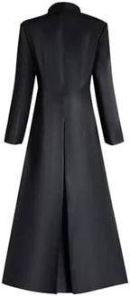 Medieval Priest Costume Long Clergy Robes Clergy Costume Pastor Minister Coat for Halloween Cosplay