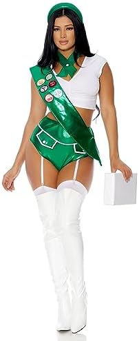 Forplay Women's Scouts Honor Sexy Scout Costume Set, Green, M/L