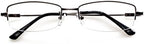Computer Reading Glasses Mens Womens Half Rim +3.00 Metallic Color Radiation Protection Readers