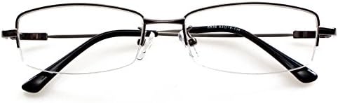 Computer Reading Glasses Mens Womens Half Rim +0.25 Metallic Color Radiation Protection Readers