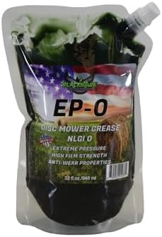 Lithium EP0 Grease for Disc Mowers and Gear Boxes, 32 oz EZ Squeeze Pouch (2 Pack)