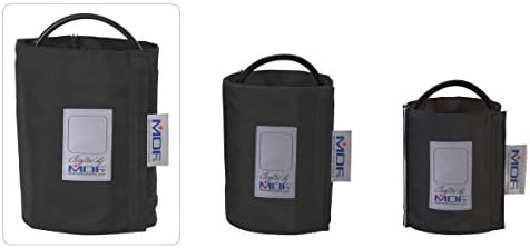 MDF Instruments Latex-Free Thigh Replacement Blood Pressure Monitor Cuff D-Ring - Single Tube - Black (MDF2090471D-11)
