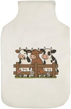 Azeeda 'Cows at Fence' Hot Water Bottle Cover (HW00050312)