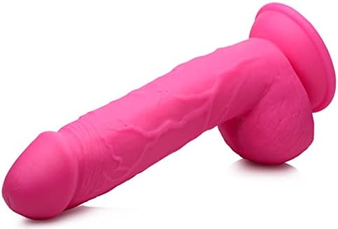 8.25 Inch Dildo with Balls - Pink