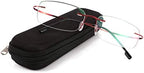 FEISEDY Lightweight Rimless Titanium Stainless Steel Anti-Blue Light Reading Glasses B2686