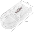 1 Piece Pill Cutter Dispenser Pill Splitter Cut Vitamins Medications Daily Travel Medicine Case Pill Storage Box(Transparent)