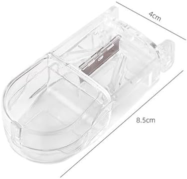1 Piece Pill Cutter Dispenser Pill Splitter Cut Vitamins Medications Daily Travel Medicine Case Pill Storage Box(Transparent)