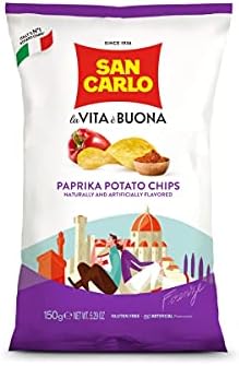 San Carlo PAPRIKA POTATO CHIPS 150gr