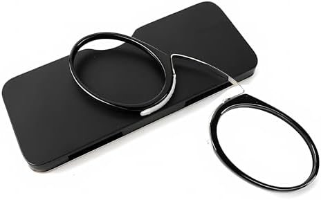 Armless Thin Reading Glasses - Clip on Nose Readers Mini Slim Lightweight for Men Women