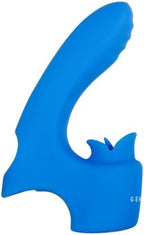 Collections Etc Evolved Novelties - Gender X - Flick It - Rechargeable Silicone Vibrator- Blue