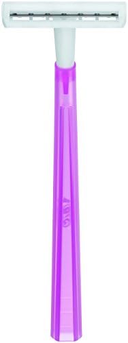 BIC Twin Lady Sensitive Razors, Disposable Razors with Two Blades for a Smooth and Precise Shave, Pack of 15