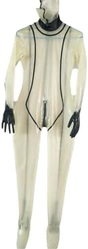 Latex Rubber Cool Gummi Transparent Color Jumpsuit Handsome Racing Uniform Sport Hand Customized,Other Colors,3XL