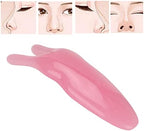 FILFEEL Nose Massager, Resin Gua Sha Tools Nose Up Scraper for Women Nose Shaping (Peach)