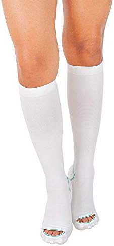 invera Anti Embolism Compression Stockings, Knee High Unisex Ted Hose Socks 15-20 mmHg Moderate Level