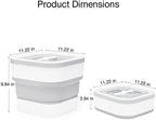Conworld Laundry Detergent Container, Laundry Powder Dispenser with Scoop for Laundry Room Décor and Accessories, Space Saving Laundry Room Organization and Storage, Gray