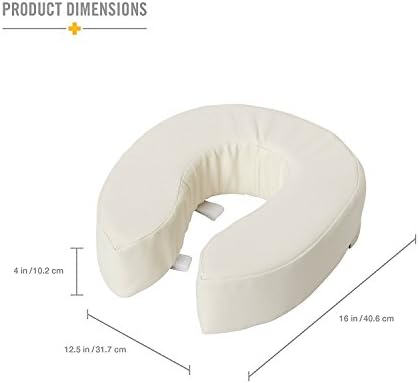 Briggs Healthcare Vinyl Cushion Toilet Seat, 4"