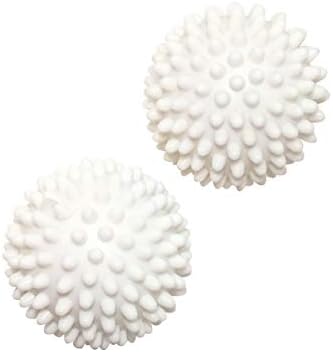 Reusable Dryer Balls Laundry Wash Dryer Balls Anti-Static Fabric Softener Laundry Washing Ball, 6pcs（White）