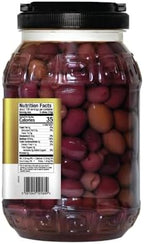ILIADA Kalamata Pitted Olives, Net Wt 6.8 Lbs | Dr Wt 3.5 Lbs – 100% Hand-Picked & Traceable – Authentic Greek Olives in Brine