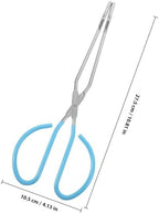 Elderly Butt Wipe Clip Toilet Aid 11-inch Stainless Steel Bathroom Tongs for Self Assist Wiping and Toileting Aid for Disabled Overweight Users