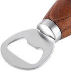 GREATLINK Personalized Beer Bottle Opener with Wood Handle, Cute Opener Wooden Handheld for Pop Can Soda Can Bottle Openers Cider Bottle Opener Gift for Kitchen Party Home Restaurant