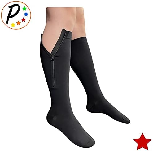 Presadee Original Closed Toe 20-30 mmHg Zipper Compression Calf Leg Socks
