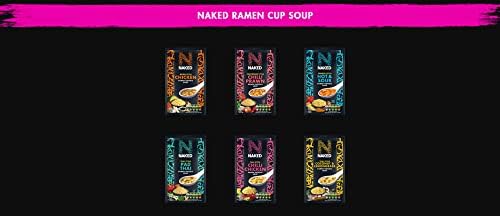 Naked Chinese Style Hot and Sour Ramen Noodle Soup, 25 g (Pack of 12)