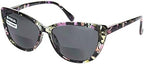 Womens Bi-focal Gothic Cat Eye Reading Sunglasses