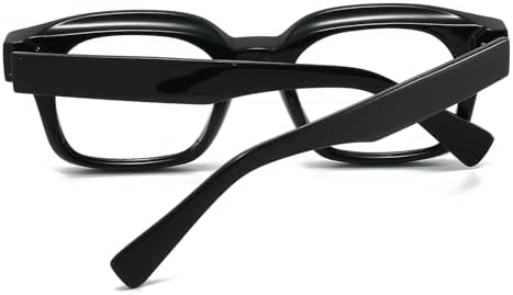 JOVAKIT Classic Thick Square Blue Light Blocking Glasses for Women Men, Vintage Trendy Rectangle Frame Eyeglasses