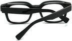 JOVAKIT Classic Thick Square Blue Light Blocking Glasses for Women Men, Vintage Trendy Rectangle Frame Eyeglasses