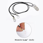 Silicone Loops BTE Hearing Aid Clip Adaptor, A Part of Anti-Lost Lanyard Protector BTE Clip Holder Rope, Size Mini (Three Pieces,11mm)