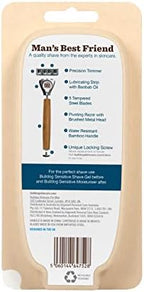 Bulldog Skincare - Sensitive Bamboo Razor Smooth Glide Razor Handle + 2 Blade Refills