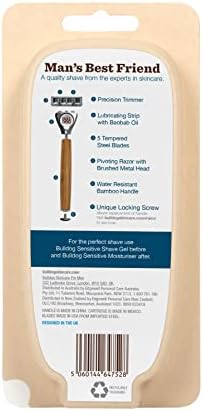 Bulldog Skincare - Sensitive Bamboo Razor Smooth Glide Razor Handle + 2 Blade Refills