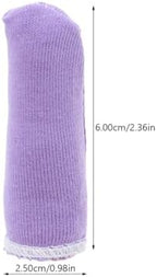 FRCOLOR Cotton Finger Covers Protective Finger Cots Breathable Wear-Resistant Protectors for Crafting Gardening First Aid and Detailed Work 2.36X0.98In