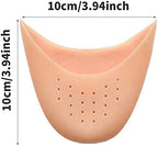 4 Pairs Ballet Dance Shoe Toe Pads,Silicone Toe Protectors with Breathable Hole Silicone Sleeve Covers for Relieve Fatigue and Protect Toes(Size:3.94 x 3.94 x 0.12inch)