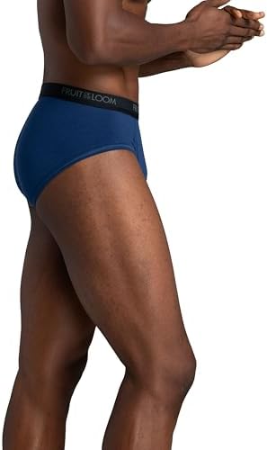 Men's Breathable Cotton Micro-Mesh Briefs, Assorted 4 Pack
