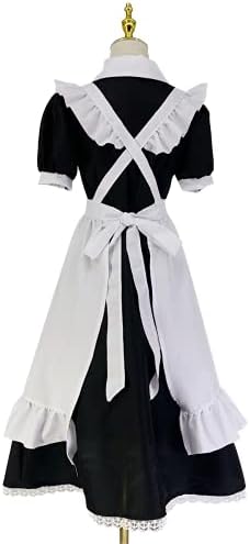 chigemianbaoba Womens French Maid Costume Anime Party Uniform Lolita Outfits Fancy French Apron Dress for Halloween Cosplay