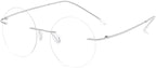 Titanium Rimless Round Reading Glasses Blue Light Blocking Eyeglasses Readers Frameless Eyewear for Men Women