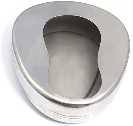 Bhatti Bedpan for Women Men Elderly Female Male Bedridden Patient Hospital Home Bed Pan Emergency Device (Stainless Steel)