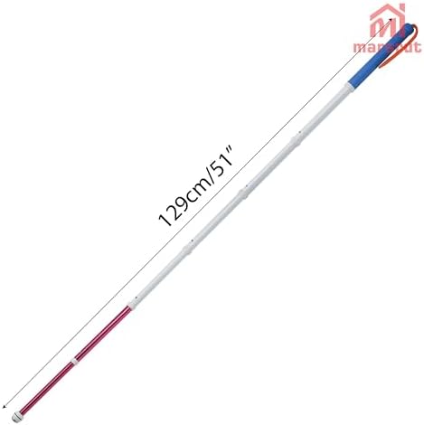 Walking Stick for Blind Telescopic Cane with Storage Bag, 51" Extented Anti Slip Shockproof Retractable Folding Reflective Telescoping Prop Gadgets Items for Seeing Eye Vision Visually Impaired-Blue