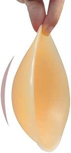Pair Concave Silicone Breast Form, Triangle Mastectomy Prosthesis Bra Inserts Enhancer Pads