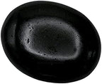 Black Tourmaline Crystals and Healing Stones - Large Palm Stone Crystals Piedra - Crystal for Good Luck, Positive Energy, Meditation - Unique Stocking Stuffers and Birthday Gifts for Women, Men