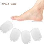 LOVE MEI Silicone Gel Heel Cups - Shoe Inserts for Plantar Fasciitis, Sore Heel Pain, Bone Spur & Achilles Pain - Pad and Shock Absorbing Support for Women (2 Pairs/4Pcs)