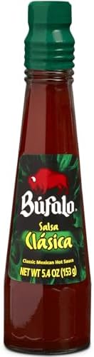 Bufalo Salsa Clasica Mexican Hot Sauce 5.4 oz (Pack of 3)