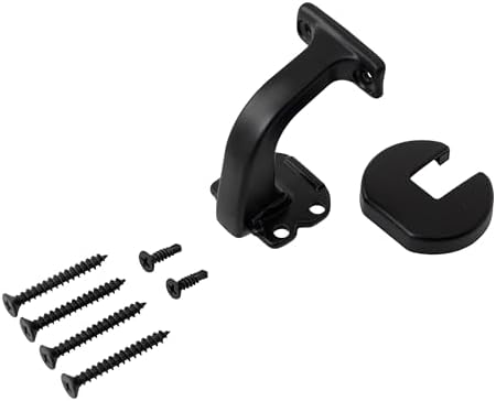 Handrails for Indoor Stairs,Deck,Slope,Modern Aluminum Handrail Set, Wall Mounted, with Zink-Alloy Brackets Aluminium Railing System,Rust Free. (Matte Black, 2 FT)