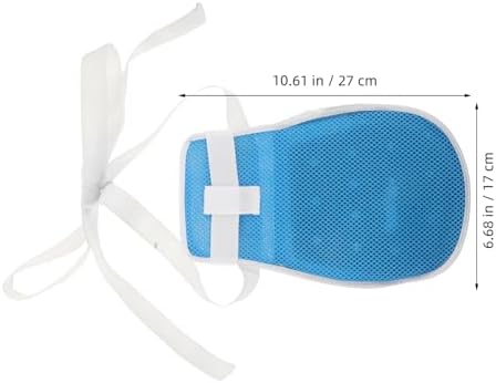 Beavorty Elderly Wrist Glove: Mesh Fabric Breathable Finger Control Glove Fastener for Patients - Anti-Grip Mitten for Care