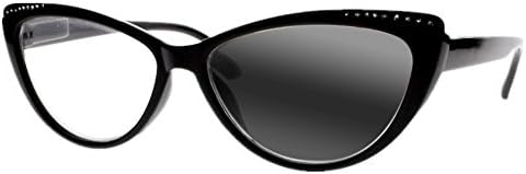 Women Rhinestone Cat Eye Sexy Sun Readers Reading Glasses