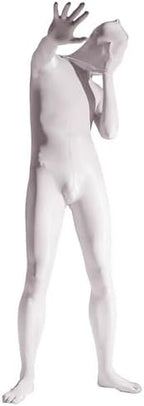 LESOYA Men's Sexy Plus Size 8D Oil Shiny Glossy Full Bodystocking High Elastic Bodysuit Catsuit Attatched Gloves Toes Hood