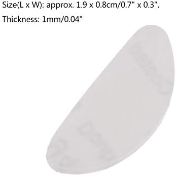 Freebily 20 Pairs of Soft Hypo-allergenic Adhesive Silicone Anti-Slip Nose Pads Grips for Eyeglass Glasses and Sunglasses Clear One Size