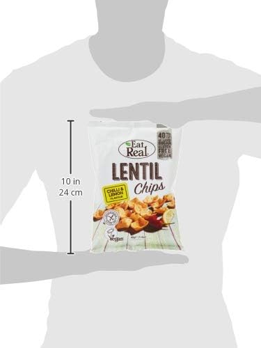Eat Real Lentil Chips Chilli and Lemon Flavour, 40 g